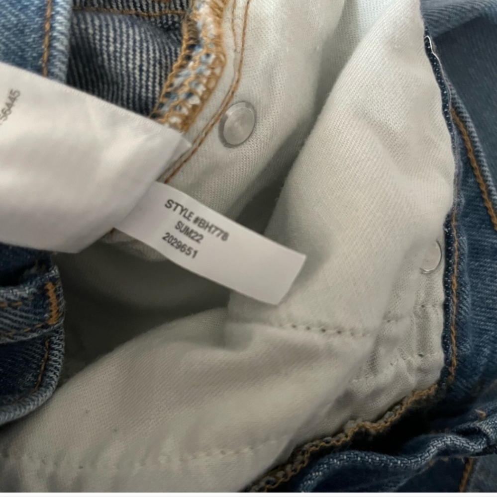 J. Crew Jeans Slim Wide Leg Indigo Patchwork Wash 25 - Picture 6 of 10